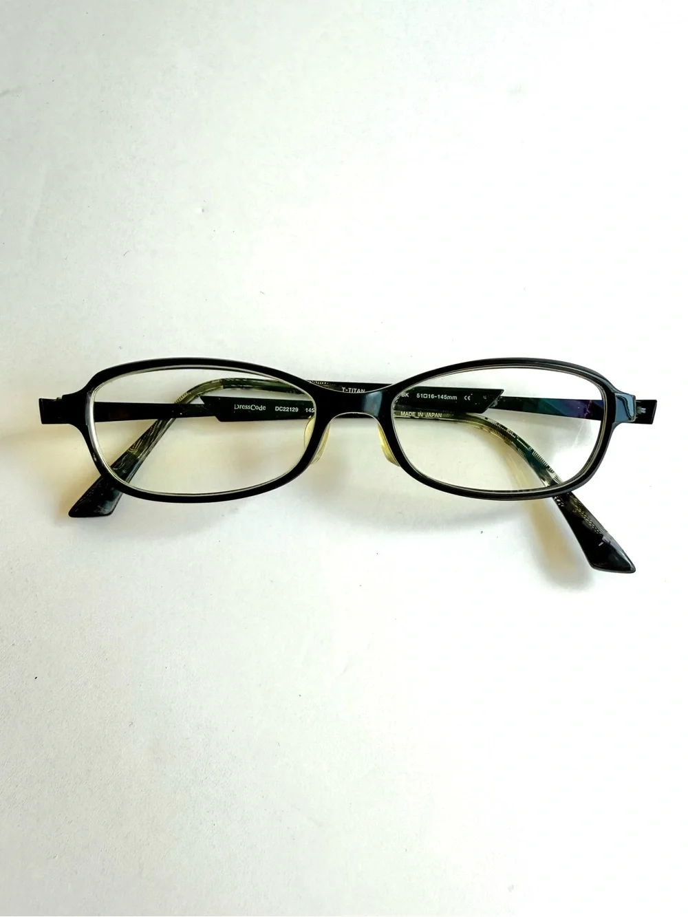 Made in Japan Black Rectangular Glasses Frame